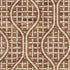 9' X 12' Rust And Ivory Geometric Washable Area Rug With UV Protection