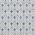 5' X 8' Blue And Ivory Geometric Washable Area Rug With UV Protection