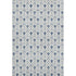 8' X 10' Blue And Ivory Geometric Washable Area Rug With UV Protection
