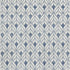 8' X 10' Blue And Ivory Geometric Washable Area Rug With UV Protection