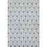8' X 10' Blue And Ivory Geometric Washable Area Rug With UV Protection