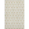 5' X 8' Gold And Ivory Geometric Washable Area Rug With UV Protection