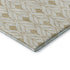 5' X 8' Gold And Ivory Geometric Washable Area Rug With UV Protection