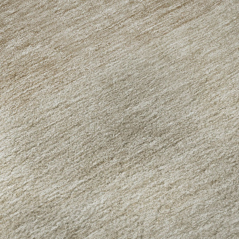 8' X 10' Beige And Ivory Ombre Washable Area Rug With UV Protection