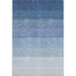 8' X 10' Blue And Ivory Ombre Washable Area Rug With UV Protection