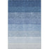 8' X 10' Blue And Ivory Ombre Washable Area Rug With UV Protection