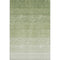 5' X 8' Green And Ivory Ombre Washable Area Rug With UV Protection