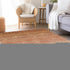 9' X 12' Rust And Beige Ombre Washable Area Rug With UV Protection