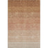 9' X 12' Rust And Beige Ombre Washable Area Rug With UV Protection