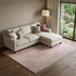 8' X 10' Pink And Ivory Ombre Washable Area Rug With UV Protection