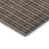 5' X 8' Brown And Ivory Striped Washable Area Rug With UV Protection