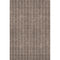 8' X 10' Brown And Ivory Striped Washable Area Rug With UV Protection
