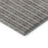 5' X 8' Taupe And Ivory Striped Washable Area Rug With UV Protection