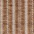 9' X 12' Terra Cotta And Beige Striped Washable Area Rug With UV Protection