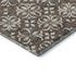 5' X 8' Brown And Ivory Floral Washable Area Rug With UV Protection