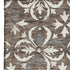 5' X 8' Brown And Ivory Floral Washable Area Rug With UV Protection