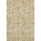 5' X 8' Gold And Gray Floral Washable Area Rug With UV Protection