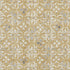 5' X 8' Gold And Gray Floral Washable Area Rug With UV Protection