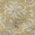 8' X 10' Gold And Gray Floral Washable Area Rug With UV Protection