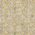 8' X 10' Gold And Gray Floral Washable Area Rug With UV Protection