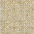 8' X 10' Gold And Gray Floral Washable Area Rug With UV Protection