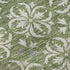 5' X 8' Green And Ivory Floral Washable Area Rug With UV Protection
