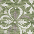 5' X 8' Green And Ivory Floral Washable Area Rug With UV Protection
