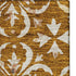 8' X 10' Rust And Beige Floral Washable Area Rug With UV Protection