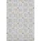 5' X 8' Silver And Gray Floral Washable Area Rug With UV Protection