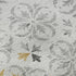 8' X 10' Silver And Gray Floral Washable Area Rug With UV Protection