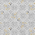 8' X 10' Silver And Gray Floral Washable Area Rug With UV Protection