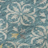 8' X 10' Teal And Ivory Floral Washable Area Rug With UV Protection