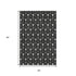 5' X 8' Black And Gray Geometric Washable Area Rug With UV Protection
