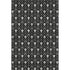 5' X 8' Black And Gray Geometric Washable Area Rug With UV Protection