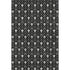 5' X 8' Black And Gray Geometric Washable Area Rug With UV Protection