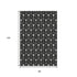 8' X 10' Black And Gray Geometric Washable Area Rug With UV Protection