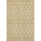 5' X 8' Gold And Beige Geometric Washable Area Rug With UV Protection