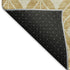 8' X 10' Gold And Beige Geometric Washable Area Rug With UV Protection