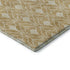 8' X 10' Gold And Beige Geometric Washable Area Rug With UV Protection