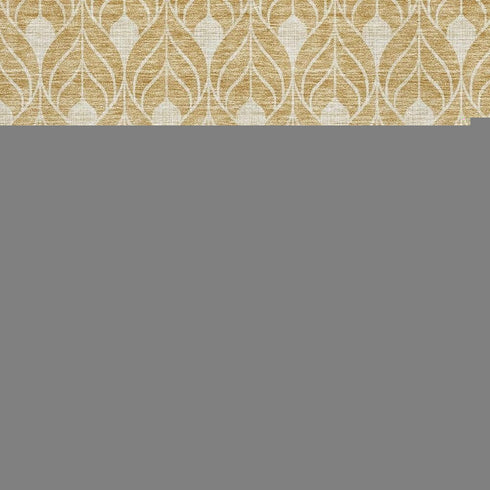 8' X 10' Gold And Beige Geometric Washable Area Rug With UV Protection