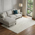 8' X 10' Ivory And Beige Geometric Washable Area Rug With UV Protection