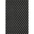 8' X 10' Black And Ivory Geometric Washable Area Rug With UV Protection