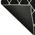 8' X 10' Black And Ivory Geometric Washable Area Rug With UV Protection