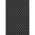 8' X 10' Black And Ivory Geometric Washable Area Rug With UV Protection