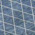 9' X 12' Denim Blue And Ivory Geometric Washable Area Rug With UV Protection