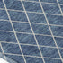 9' X 12' Denim Blue And Ivory Geometric Washable Area Rug With UV Protection