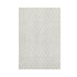 5' X 8' Ivory And Beige Geometric Washable Area Rug With UV Protection
