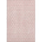 8' X 10' Pink And Ivory Geometric Washable Area Rug With UV Protection