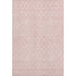 8' X 10' Pink And Ivory Geometric Washable Area Rug With UV Protection