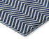 5' X 8' Blue And Ivory Chevron Washable Area Rug With UV Protection